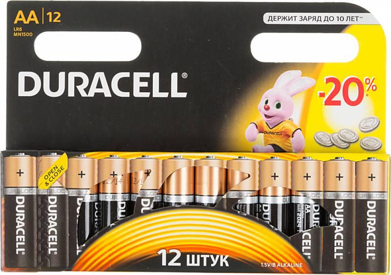 Батарея Duracell Basic LR6-12BL MN1500 AA (12шт)