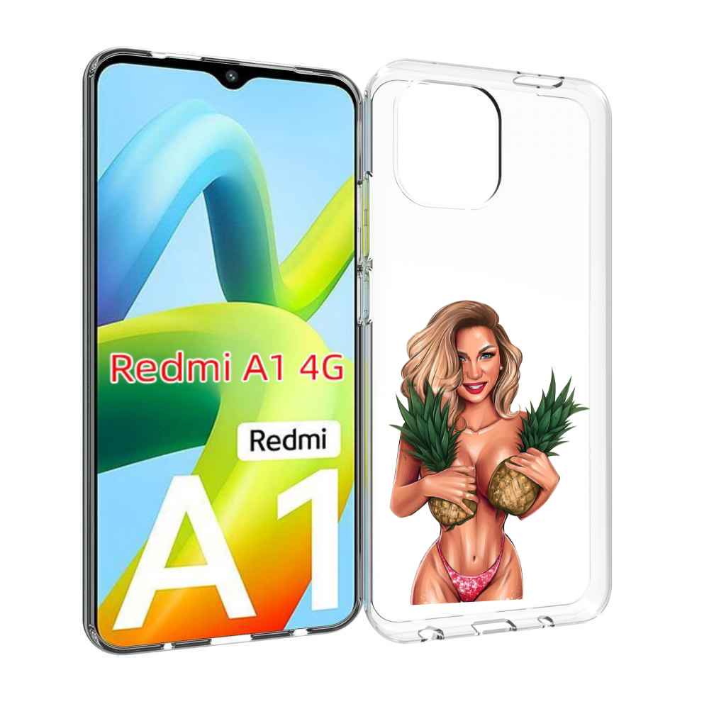 

Чехол MyPads девушка-с-ананасами женский для Xiaomi Redmi A1, Прозрачный, Tocco