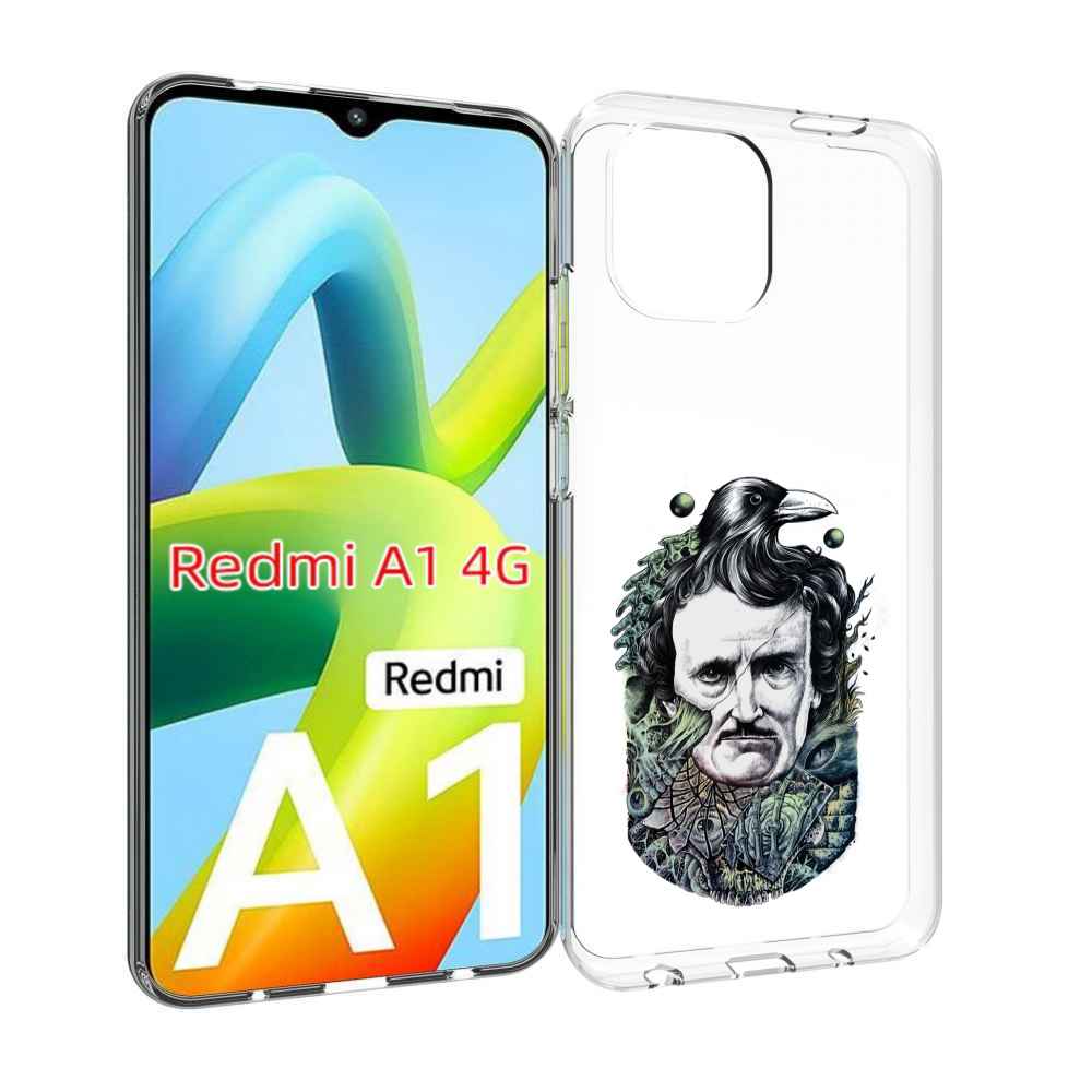Чехол MyPads Эдгар Аллан с вороном для Xiaomi Redmi A1