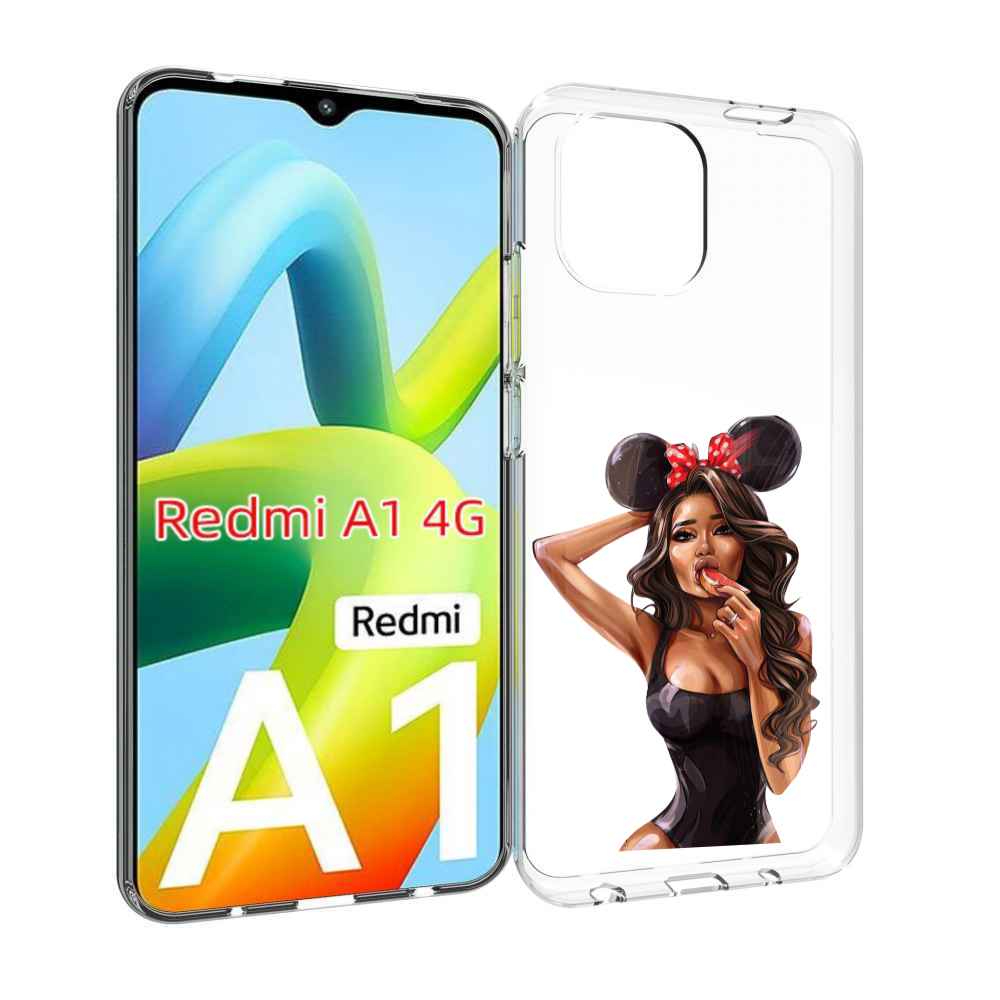 

Чехол MyPads девушка-с-грейпфрутом женский для Xiaomi Redmi A1, Прозрачный, Tocco