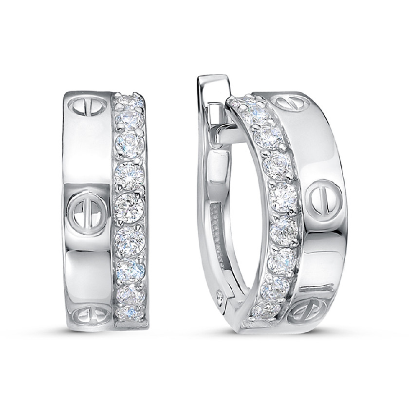 

Серьги из серебра с фианитом DEL'TA с1204476 13041402, с1204476 13041402