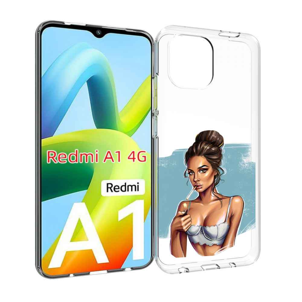 

Чехол MyPads девушка-с-зажигалкой для Xiaomi Redmi A1, Прозрачный, Tocco