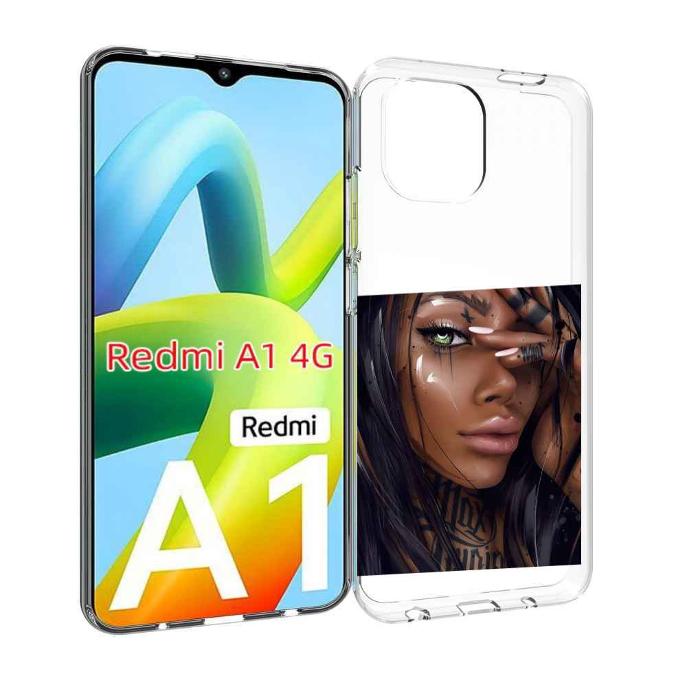 

Чехол MyPads девушка-с-зелеными-глазами-яркими для Xiaomi Redmi A1, Прозрачный, Tocco
