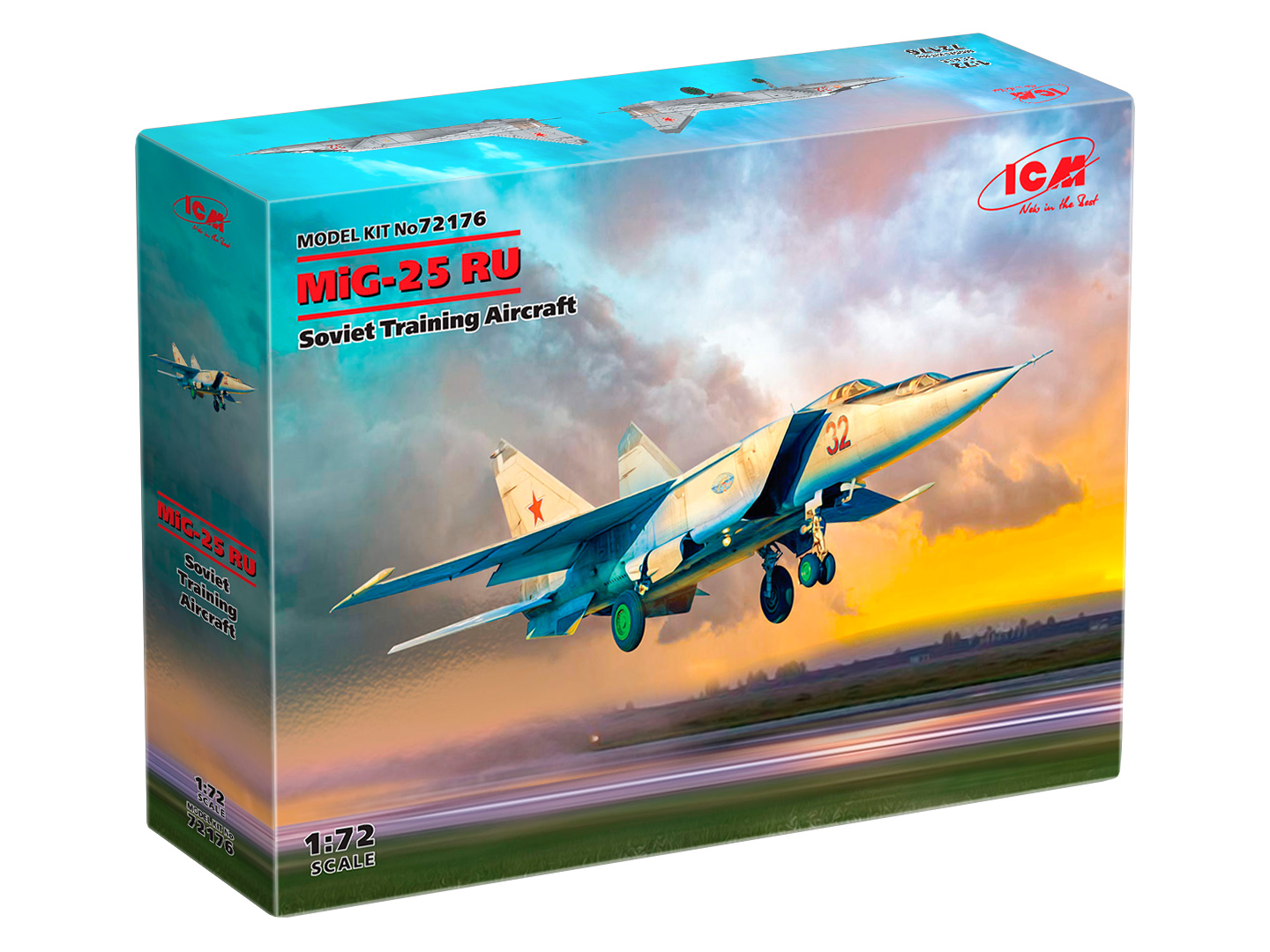 

Сборная модель ICM 1/72 Советский учебный самолет МИГ-25 РУ 72176