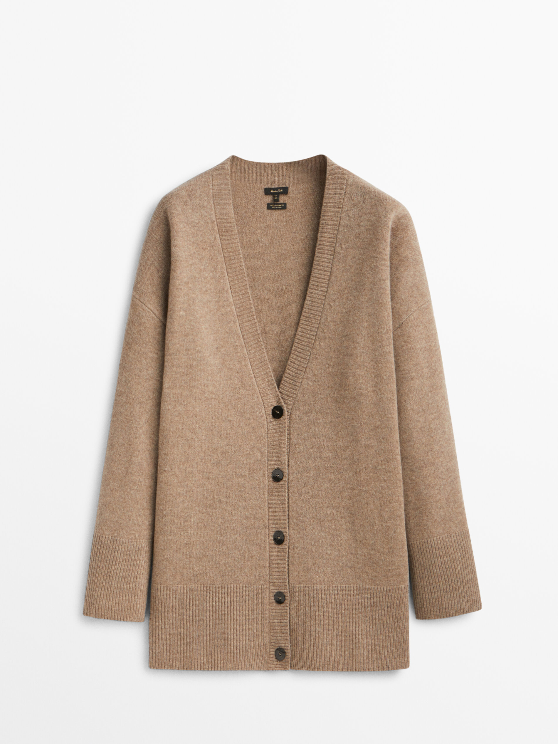 

Кардиган женский Massimo Dutti 05749616715 коричневый S, 05749616715