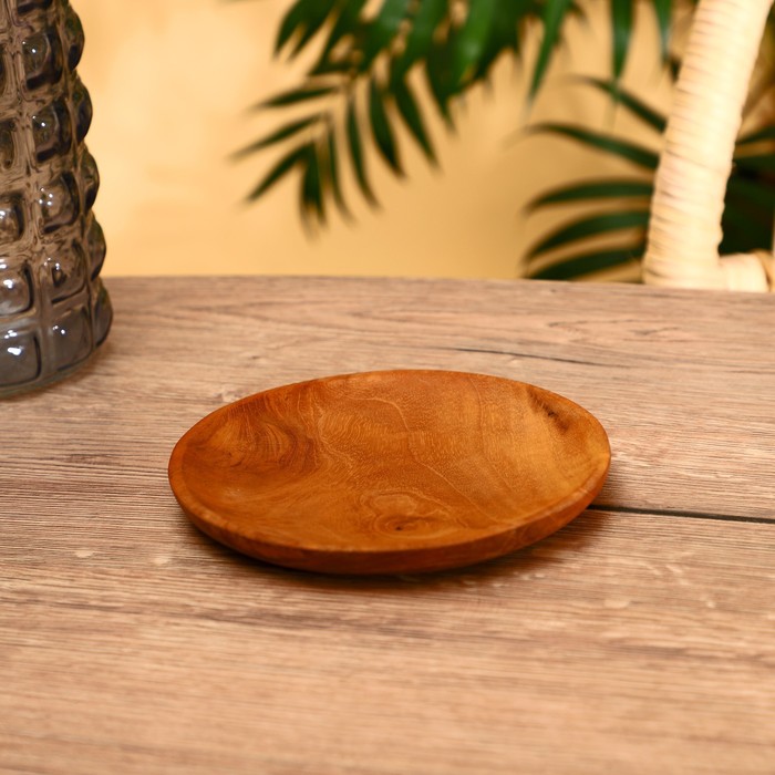

Тарелка 16х16х2 см, тиковое дерево, Indonesian style