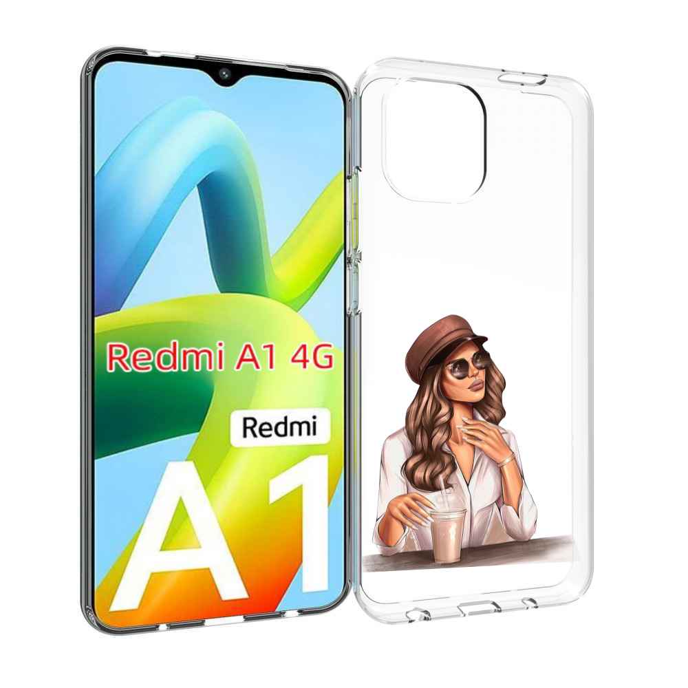 

Чехол MyPads девушка-с-милкшейком женский для Xiaomi Redmi A1, Прозрачный, Tocco