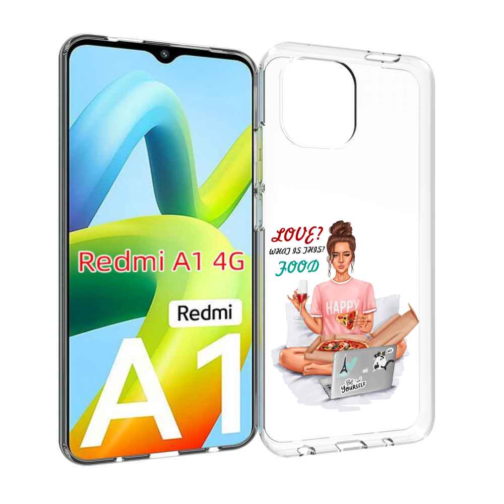 

Чехол MyPads девушка-с-ноутбуком женский для Xiaomi Redmi A1, Прозрачный, Tocco