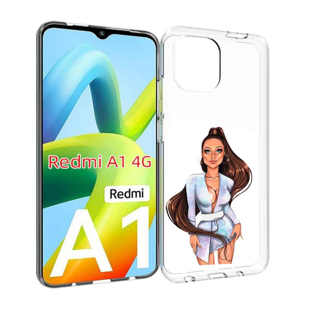 Чехол MyPads девушка-с-очень-длинными-волосами женский для Xiaomi Redmi A1