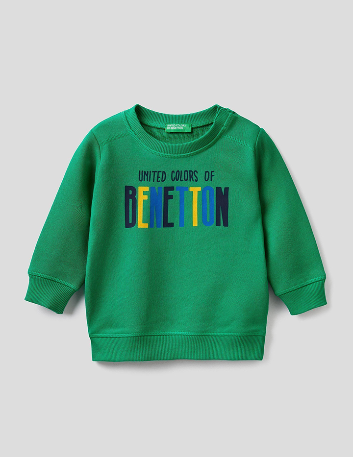 

Свитшот для мальчиков Benetton цв. зеленый р.98, 21A_3J70C15BW