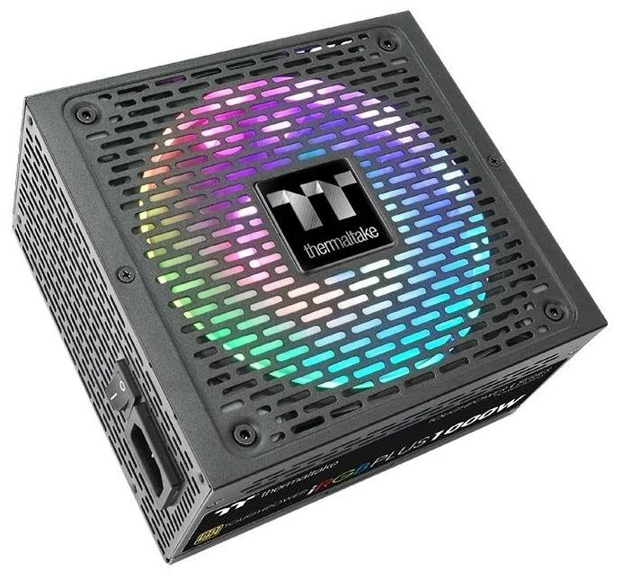 

Блок питания Thermaltake ATX 1000W Toughpower iRGB Plus 80+ gold (24+8+4+4pin) APFC 140mm, Черный