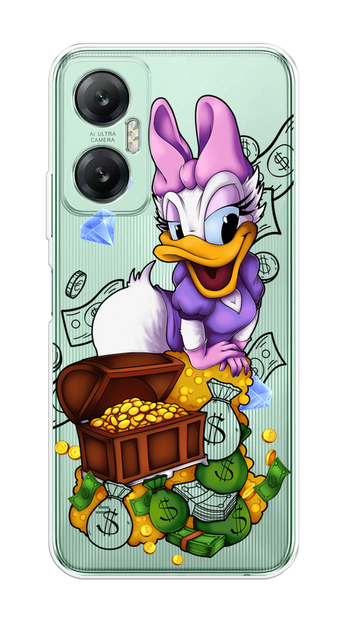 

Чехол на Infinix HOT 20 5G "Rich Daisy Duck", Коричневый;белый;фиолетовый, 3103250-6