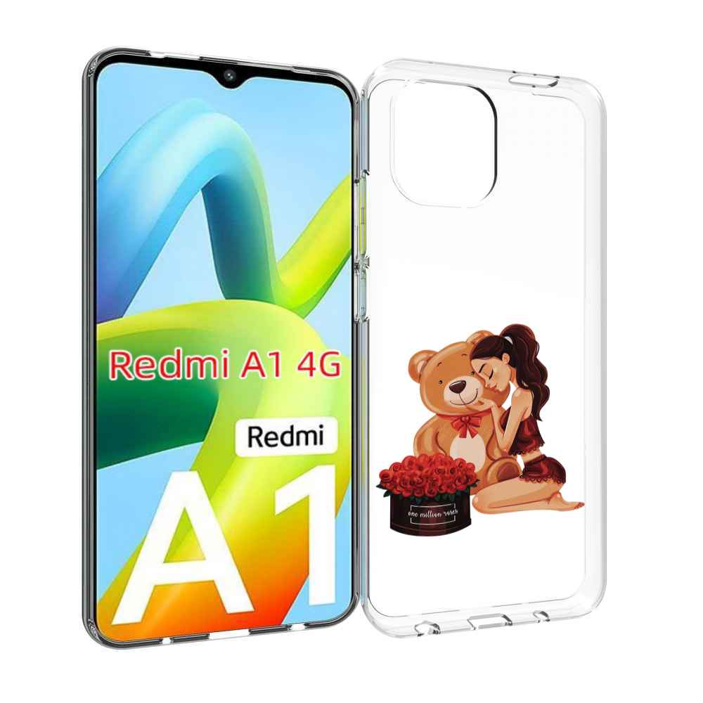 

Чехол MyPads девушка-с-подарками женский для Xiaomi Redmi A1, Прозрачный, Tocco