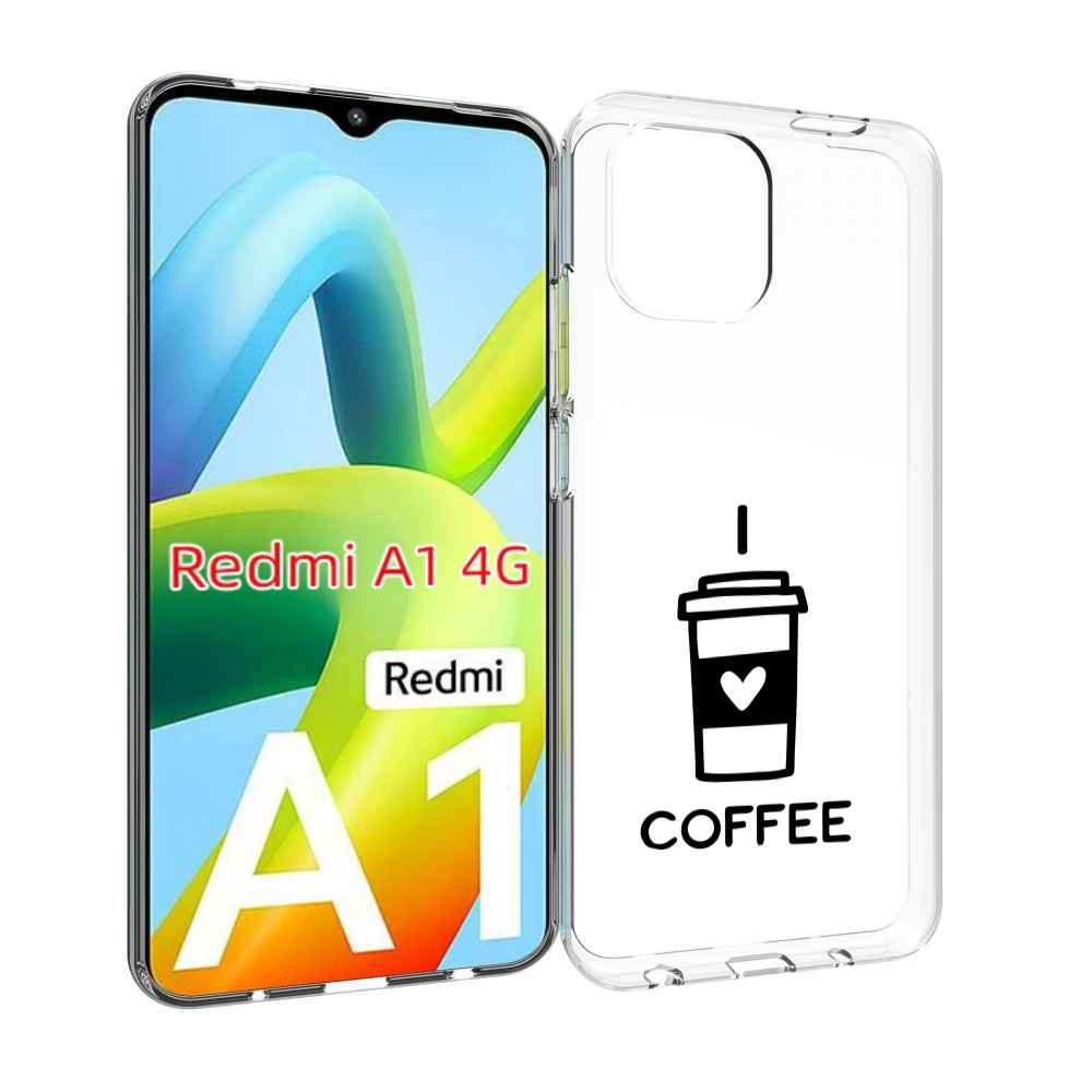 

Чехол MyPads Я люблю кофе для Xiaomi Redmi A1, Прозрачный, Tocco