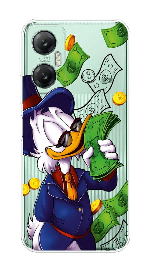 

Чехол на Infinix HOT 20 5G "Scrooge McDuck with Money", Синий;зеленый;белый, 3103250-6