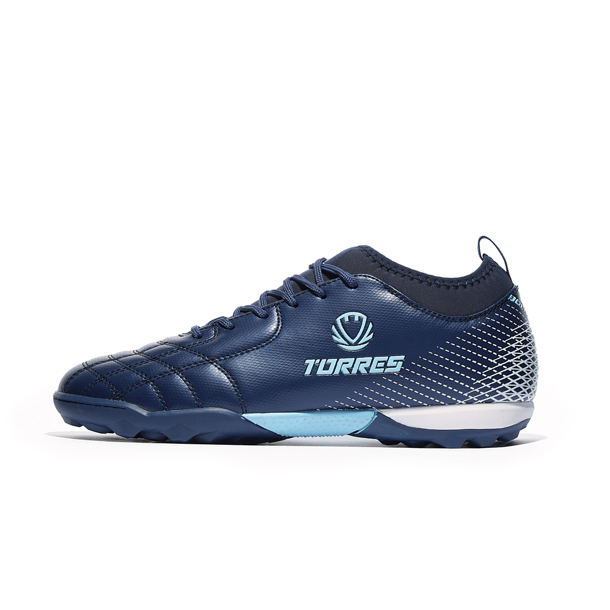 

Бутсы футбольные (многошиповки) TORRES BOLA, TS2342310-372-38, р.38,с носком, синий, Синий;голубой, Bola