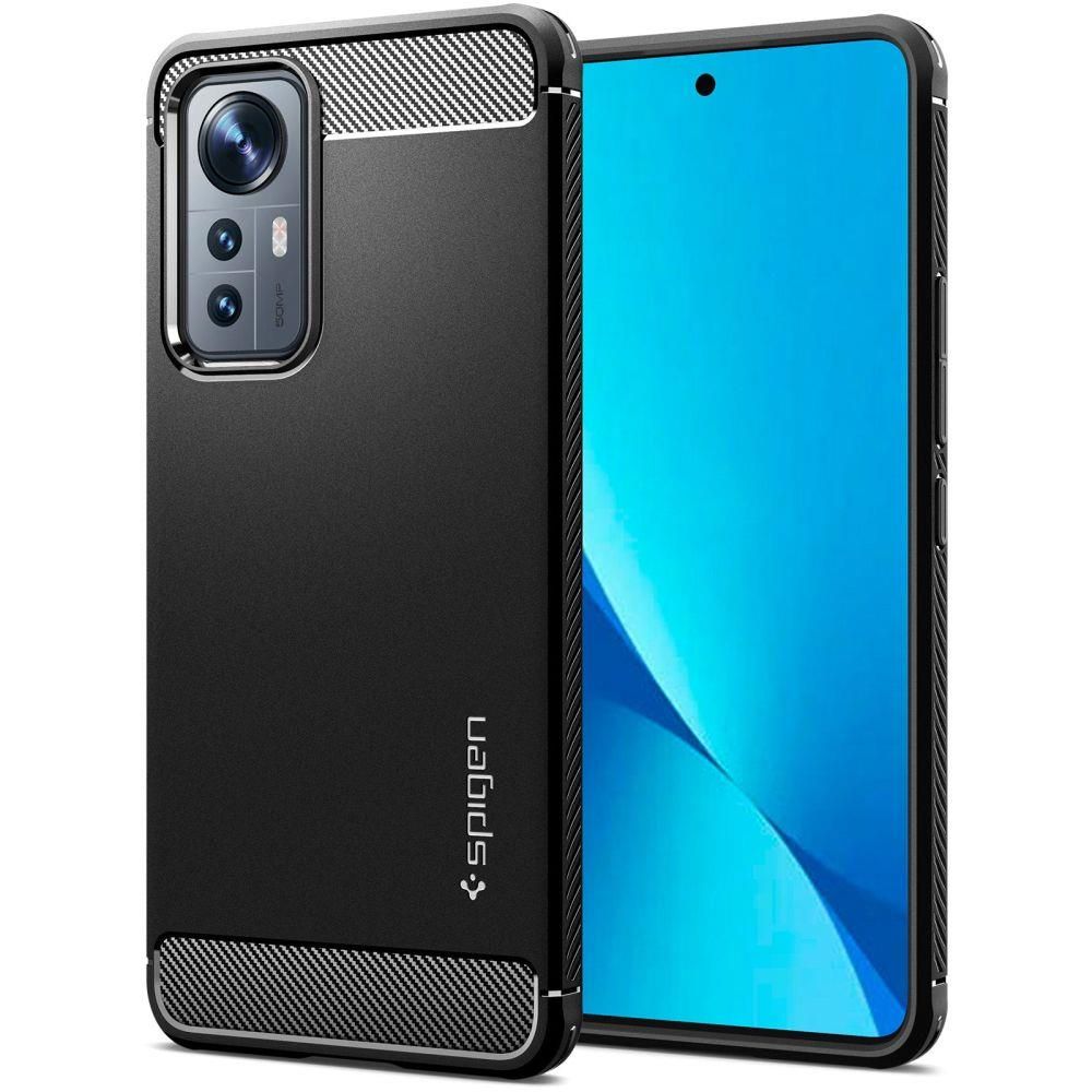 

Чехол Spigen для Xiaomi 12 Lite - Rugged Armor - Черный - ACS04556, Rugged Armor