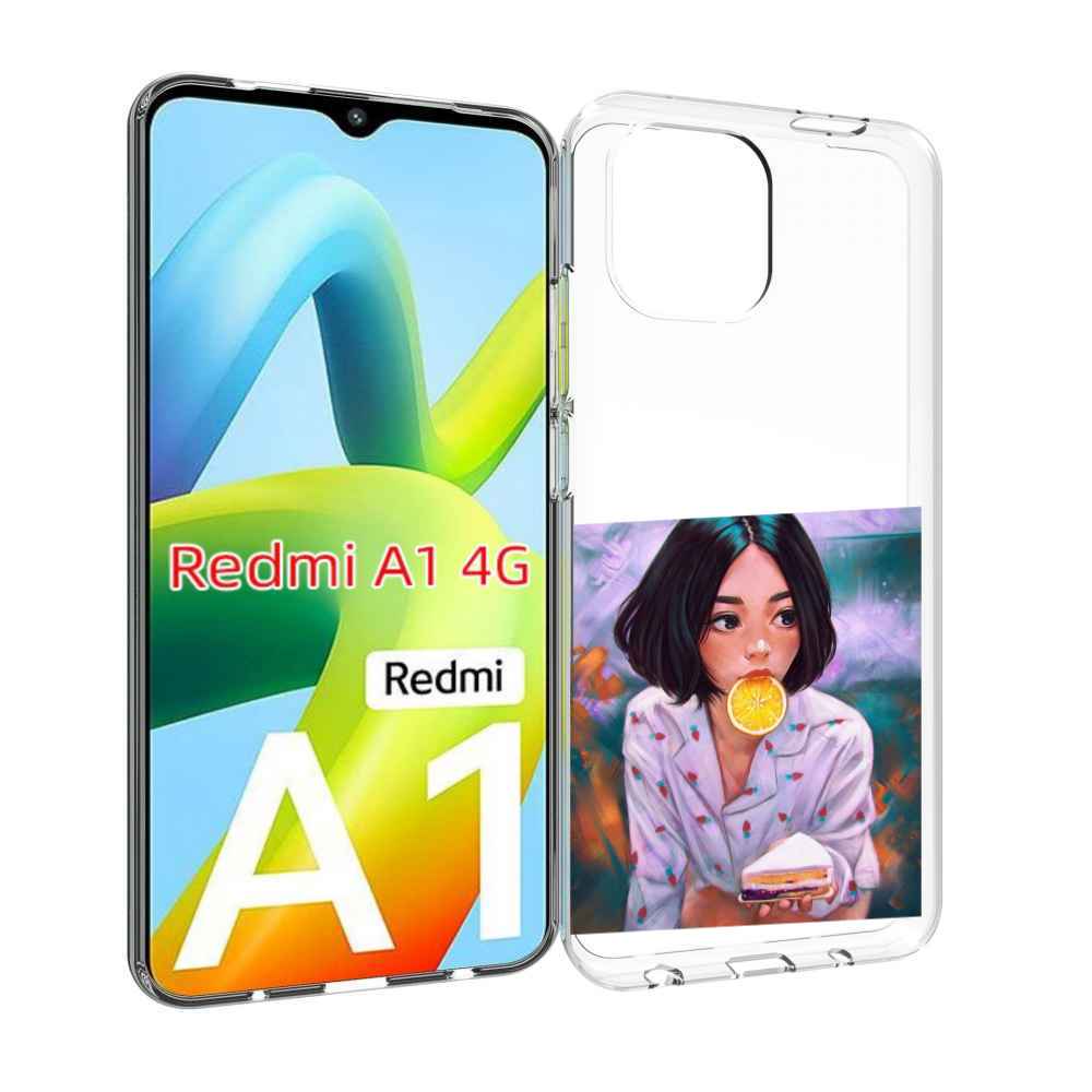 

Чехол MyPads девушка-с-чизкейком женский для Xiaomi Redmi A1, Прозрачный, Tocco