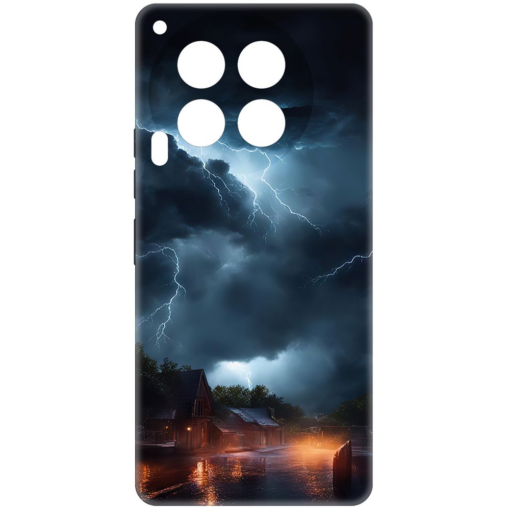 

Чехол-накладка Krutoff Soft Case Ночная гроза для TECNO Camon 30 5G черный