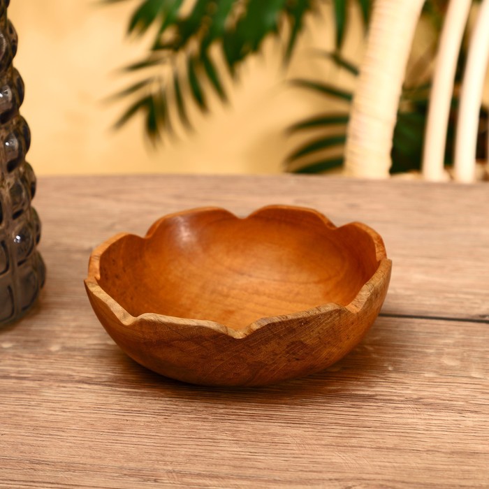 

Тарелка 17х17х5 см, тиковое дерево, Indonesian style