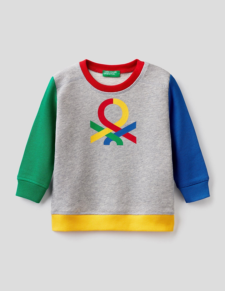 

Свитшот для мальчиков Benetton цв. разноцветный р.86, 21A_3J70C15BW