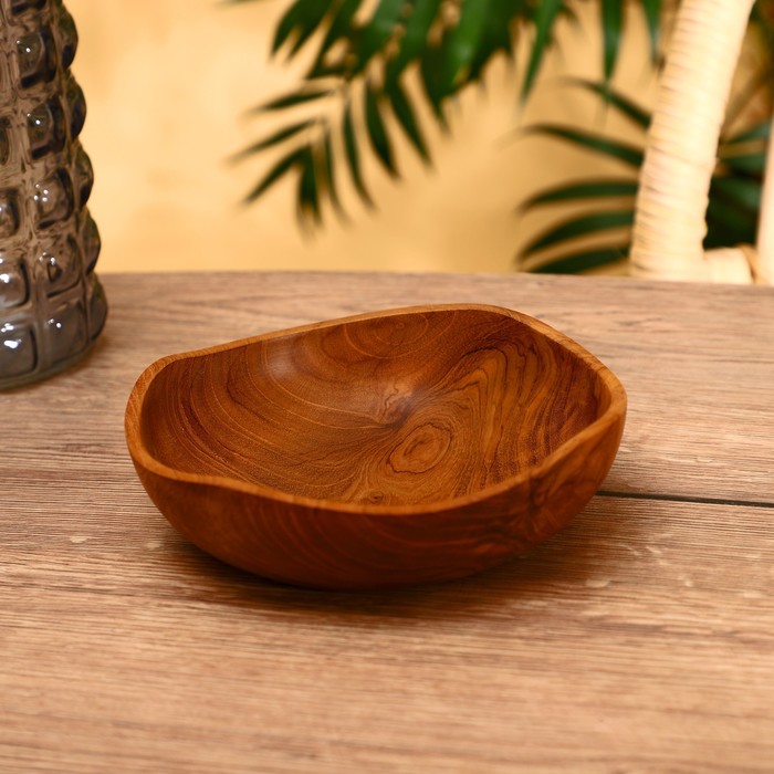 

Тарелка 17х15х4 см, тиковое дерево, Indonesian style