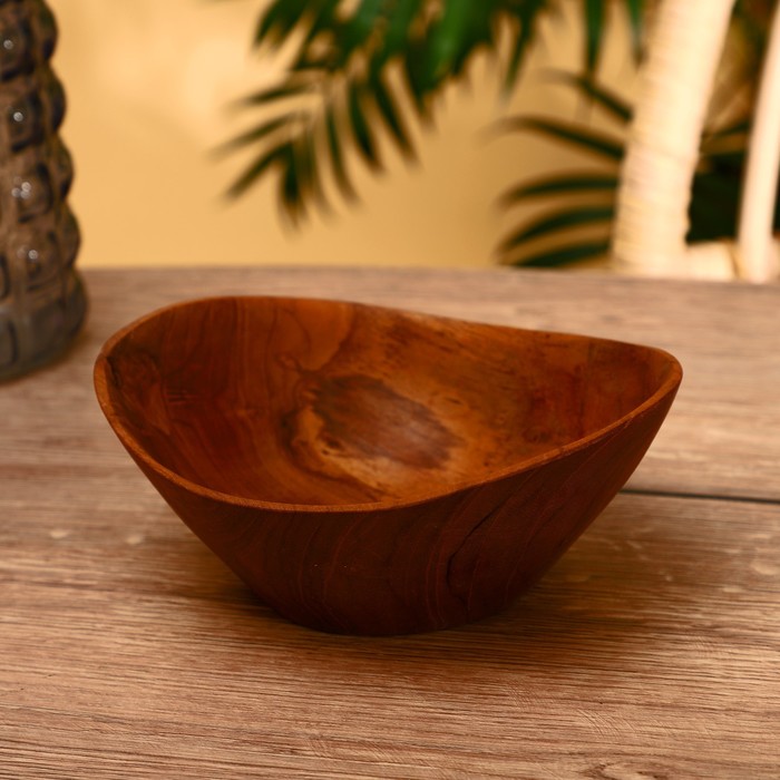 

Тарелка 20х18х8 см, тиковое дерево, Indonesian style