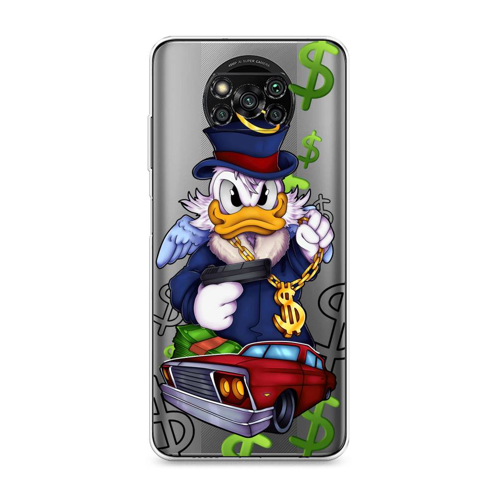 

Чехол на Poco X3 "Scrooge McDuck with a Gold Chain", Красный;синий;белый, 310650-6