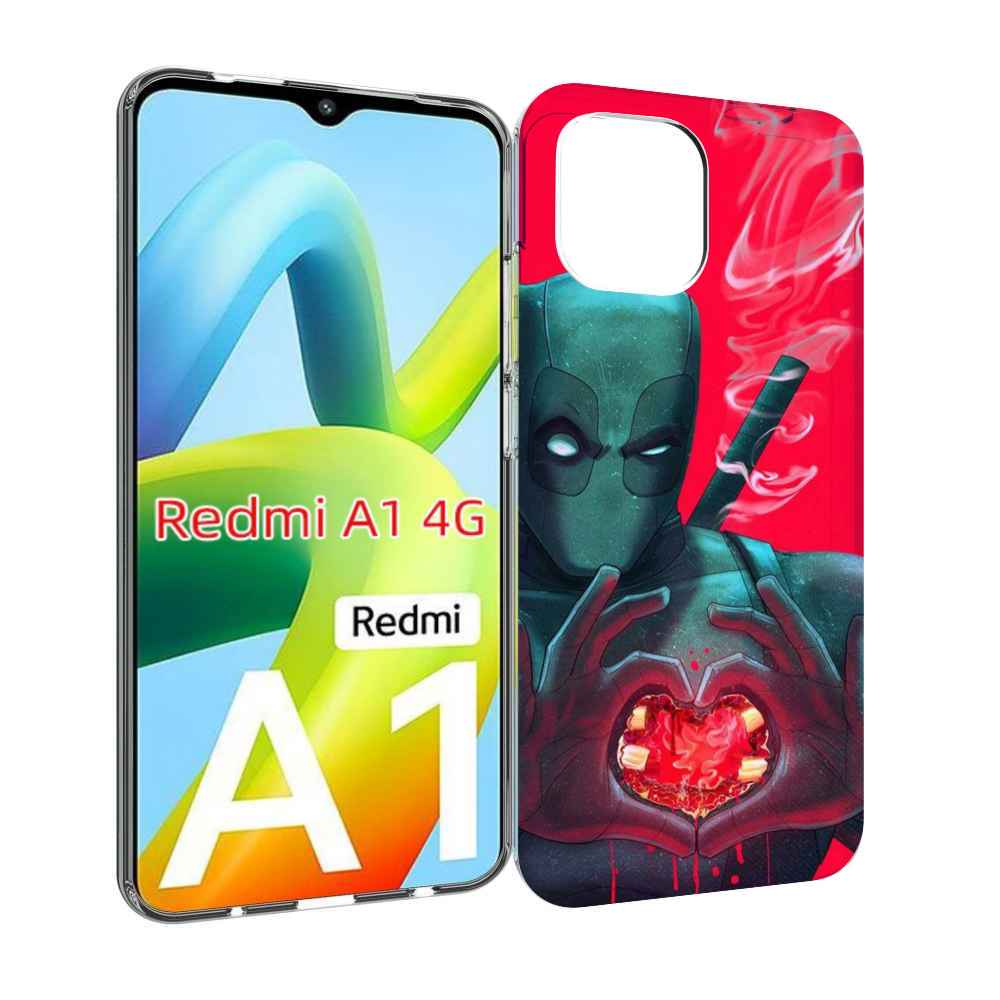 

Чехол MyPads дедпул-в-сердце для Xiaomi Redmi A1, Прозрачный, Tocco