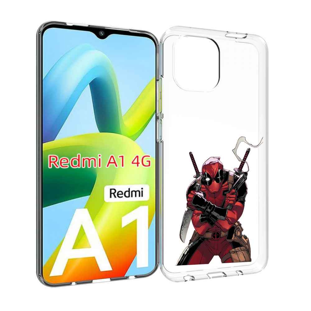 Чехол MyPads дедпул-подмигивает для Xiaomi Redmi A1