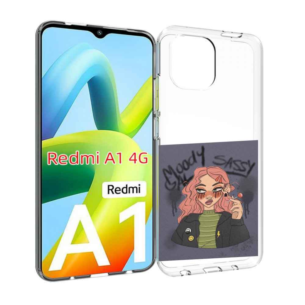 

Чехол MyPads дерзкое-настроение женский для Xiaomi Redmi A1, Прозрачный, Tocco
