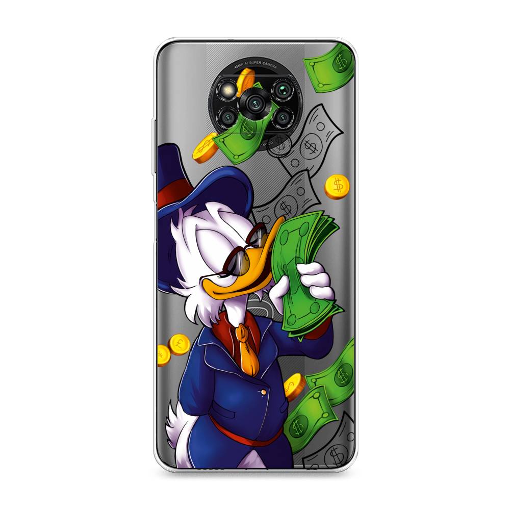 

Чехол на Poco X3 "Scrooge McDuck with Money", Синий;зеленый;белый, 310650-6