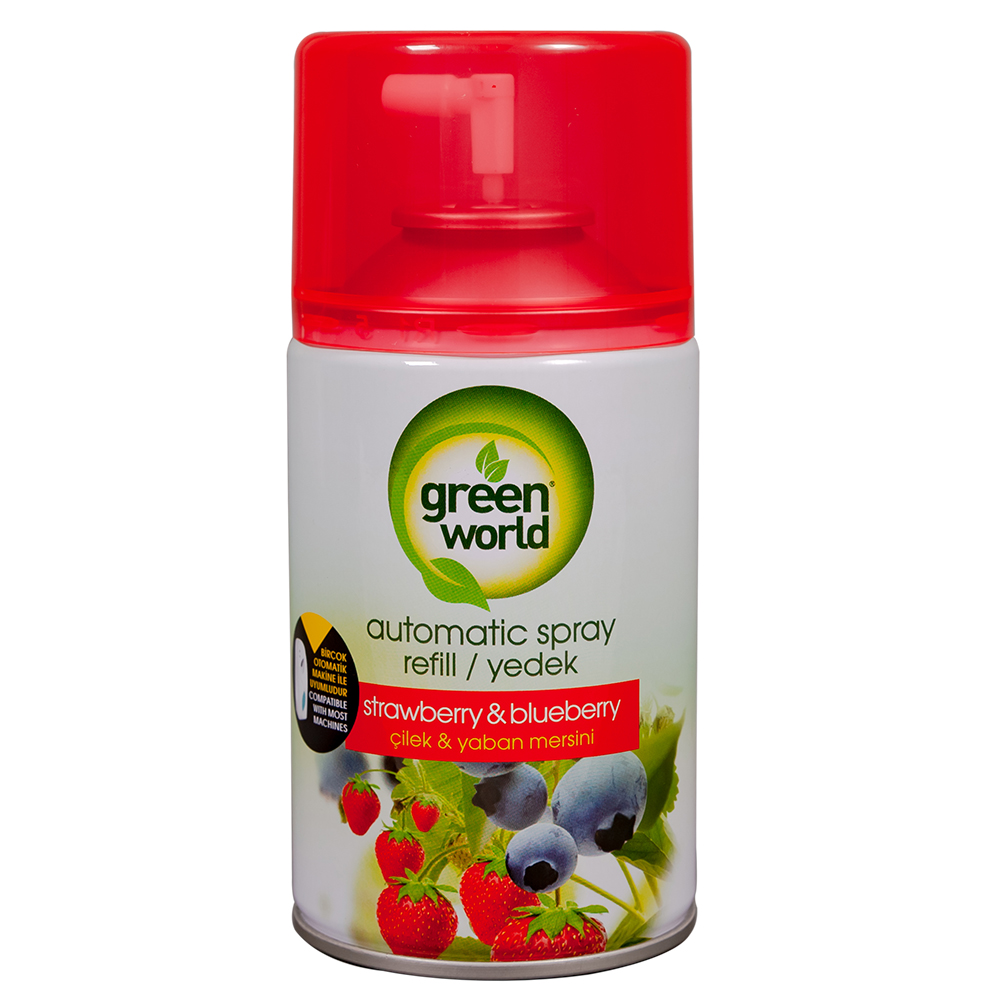Освежитель воздуха Green World Strawberry&blueberry сменный баллон, 250 мл