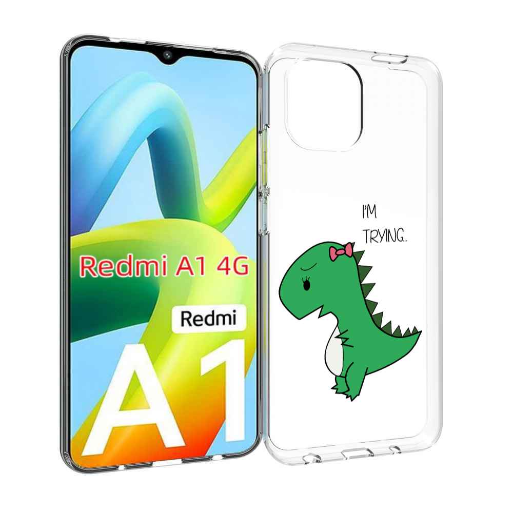 

Чехол MyPads динозаврик-девочка для Xiaomi Redmi A1, Прозрачный, Tocco