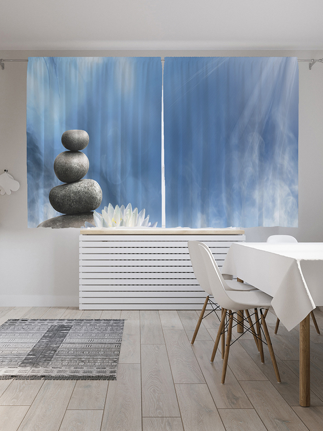 

Шторы с фотопечатью JoyArty "Теплое блаженство" из сатена, 290х180 см