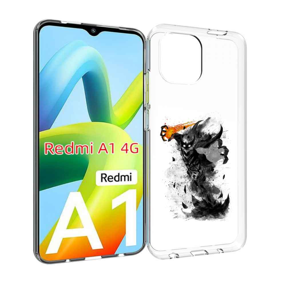 

Чехол MyPads nevermore черно белый для Xiaomi Redmi A1, Прозрачный, Tocco