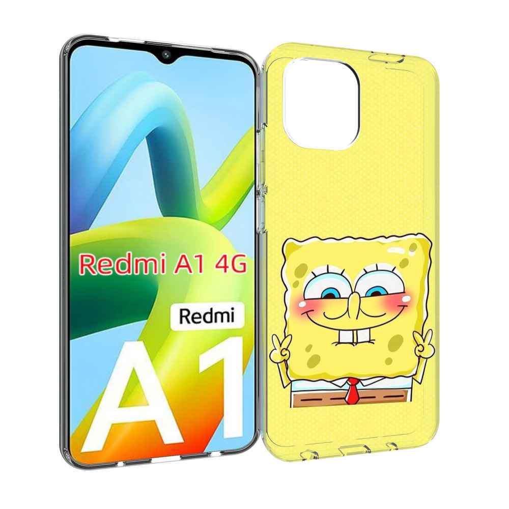 

Чехол MyPads довольный милый спанчбоб для Xiaomi Redmi A1, Прозрачный, Tocco
