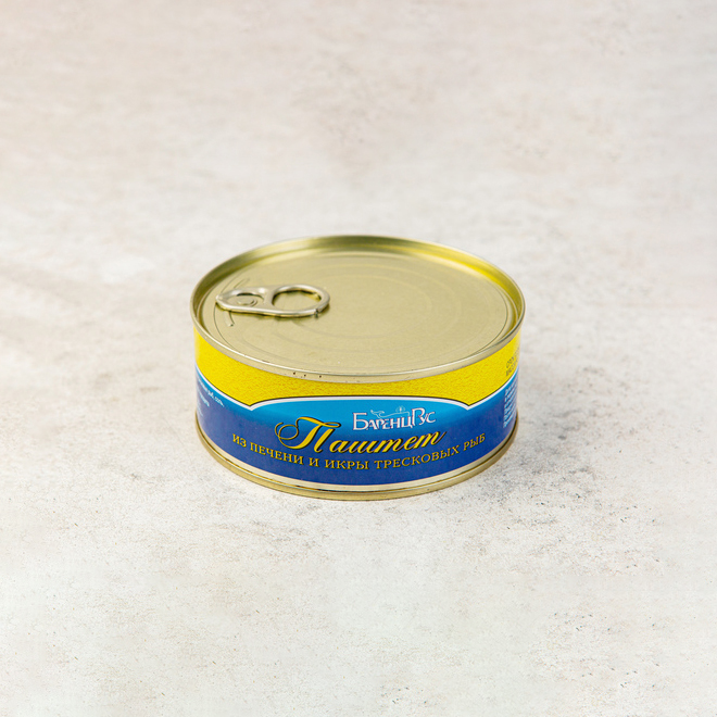 

Треска БаренцРус паштет из печени и икры 240 г