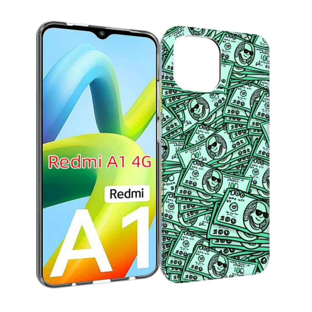 

Чехол MyPads доллары картинка для Xiaomi Redmi A1, Прозрачный, Tocco