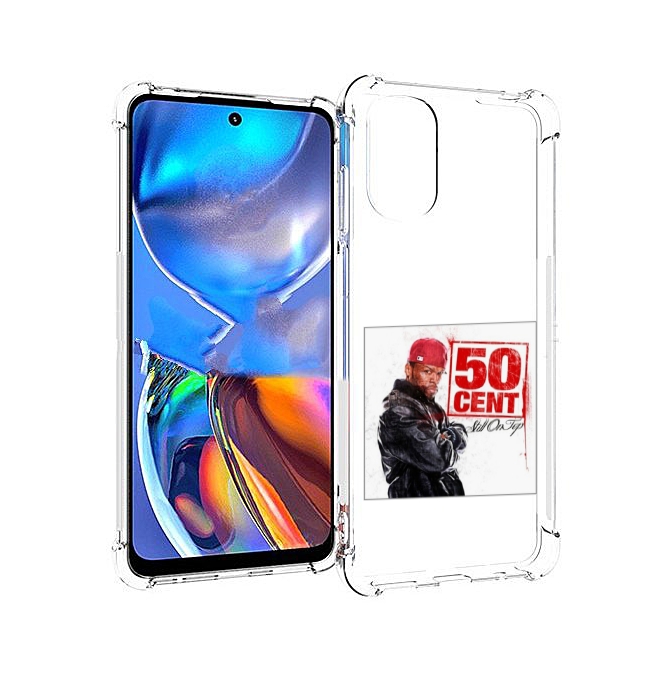 

Чехол MyPads 50 Cent - Still On Top для Motorola Moto E32, Прозрачный, Tocco