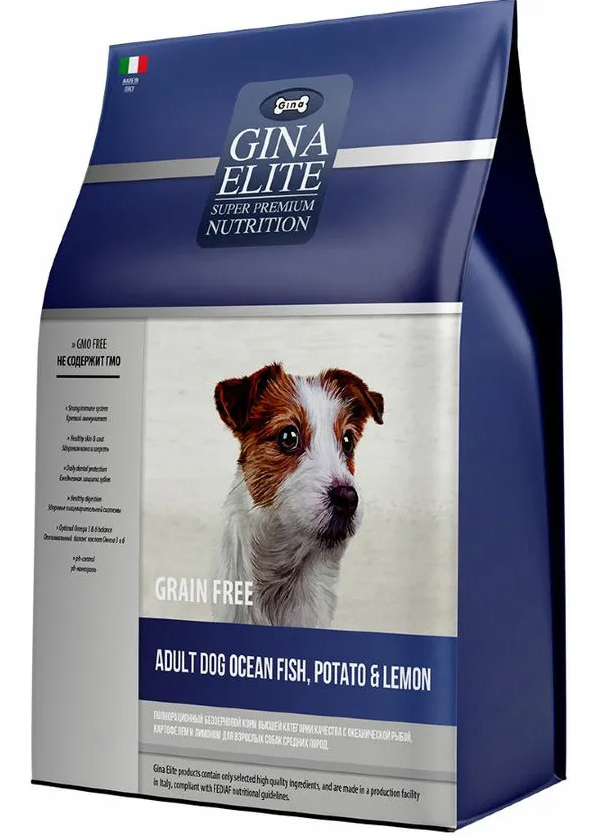 Gina корм для собак. Корм Gina Elite. Gina Elite корм для собак. Джина Элит для щенков. Gina Elite gf Adult Dog Ocean Fish, Potato&Lemon 1.