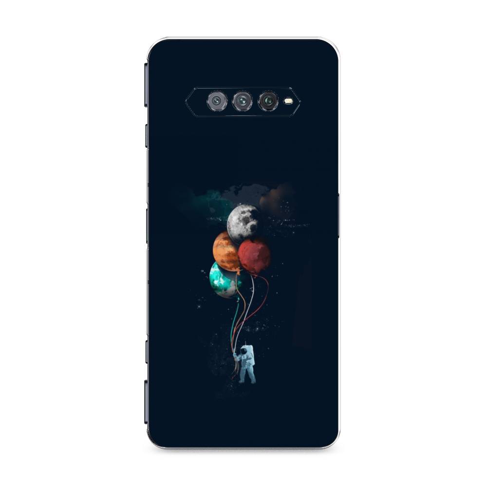 

Чехол на Xiaomi Black Shark 4 "Космонавт с шариками", Разноцветный, 311650-4