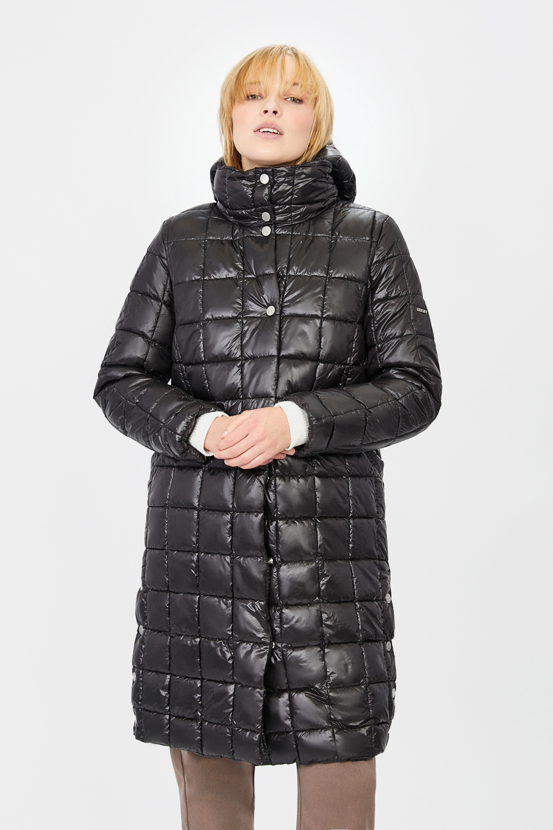 Пальто женское Baon B041545 черное 3XL