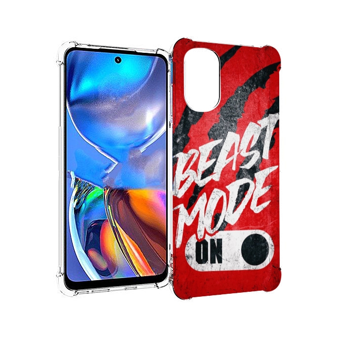 

Чехол MyPads BEAST inside You для Motorola Moto E32, Прозрачный, Tocco