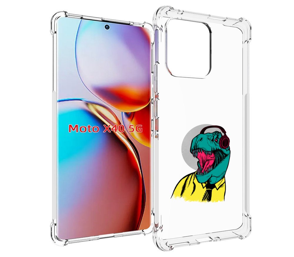 

Чехол MyPads дино для Motorola Moto X40, Прозрачный, Tocco