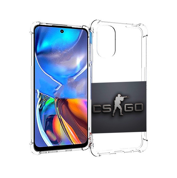 

Чехол MyPads CS go логотип мужской для Motorola Moto E32, Прозрачный, Tocco