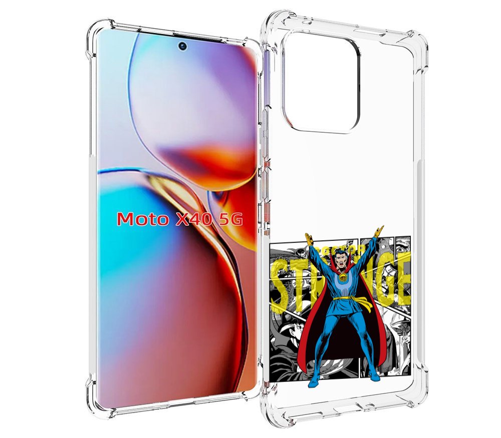 Чехол MyPads доктор стренж комикс для Motorola Moto X40