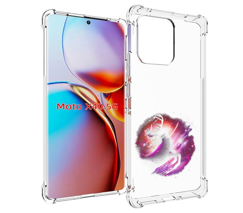 

Чехол MyPads звездный олень для Motorola Moto X40, Прозрачный, Tocco