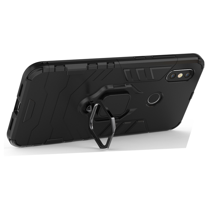 фото Противоударный чехол с кольцом panther case для xiaomi mi 8 (417390488) black panther