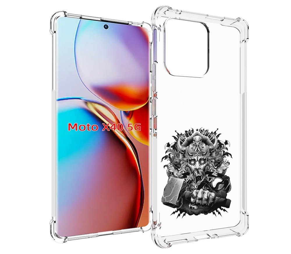 

Чехол MyPads злой тор для Motorola Moto X40, Прозрачный, Tocco